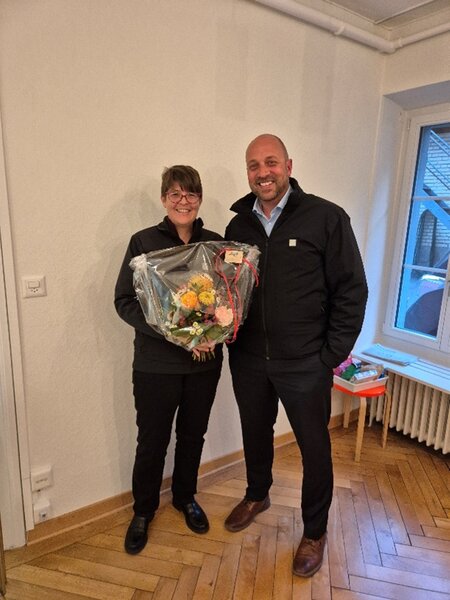  Denise Kronauer mit Jürg Glanzmann - herzlich willkommen!